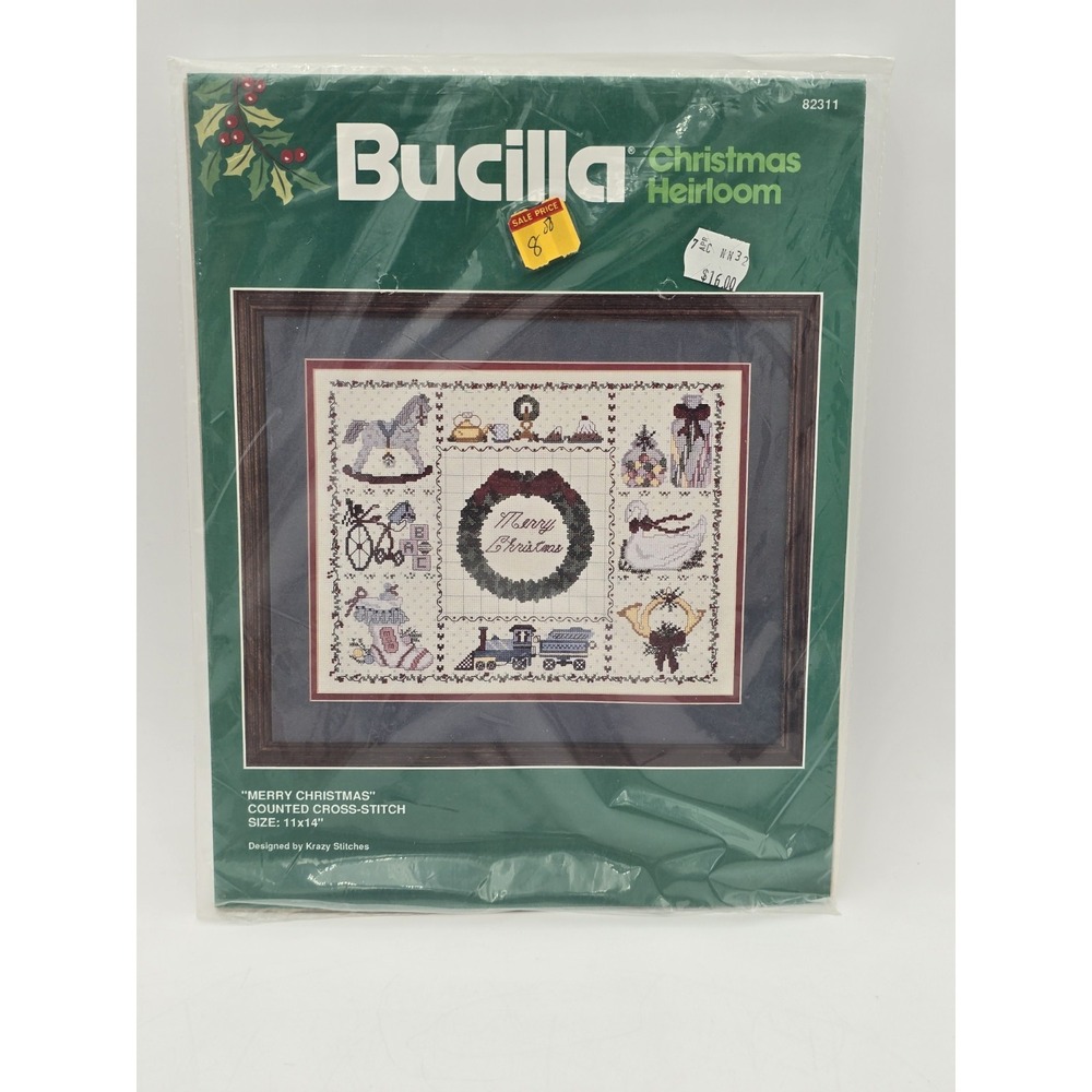 Bucilla Christmas Heirloom Merry Christmas Decoration Kit